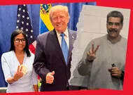 Delcy Rodríguez Escondió Su Puño Cerrado Junto A Trump en Apoyo A Maduro