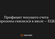 Профицит Текущего Счета Еврозоны Снизился В Июле -- ЕЦБ