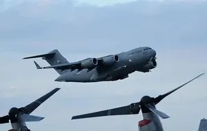 Amerikan askeri nakliye uçağı Moskova'ya geldi