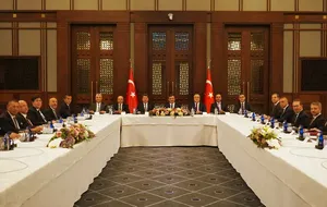 Cumhurbaşkanı Yardımcısı Cevdet Yılmaz, TİSK heyetini kabul etti