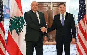 Lübnan Cumhurbaşkanı Avn, Rubio ile görüştü