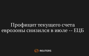 Профицит Текущего Счета Еврозоны Снизился В Июле -- ЕЦБ