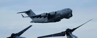 Amerikan Askeri Nakliye Uçağı Moskova'ya Geldi