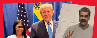 Delcy Rodríguez Escondió Su Puño Cerrado Junto A Trump en Apoyo A Maduro