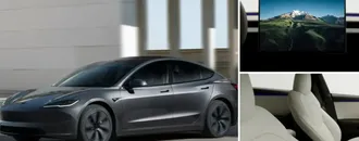 Tesla Model 3’e 16 İnç Ekran ve Otomobilden Elektrik Alma Özelliği Geldi