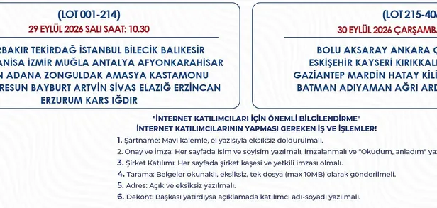 TOKİ’den 47 İlde 405 arsa açık arttırma ile satışa çıkıyor. İşte o arsaların fiyatları ve özellikleri