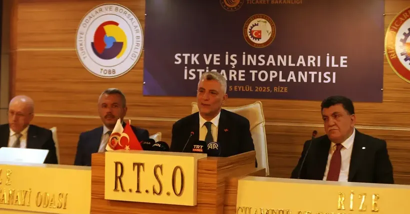 Ticaret Bakanı Bolat, Rize'de "STK ve İş İnsanları ile İstişare Toplantısı"nda konuştu: (1) Ticaret Bakanı Bolat, Rize'de "STK ve İş İnsanları ile İstişare Toplantısı"nda konuştu: (1)