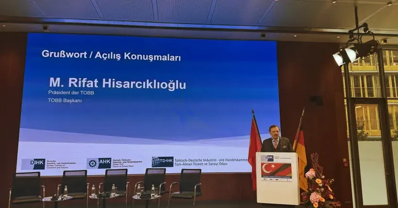 TOBB Başkanı Hisarcıklıoğlu'ndan "Türkiye ile Almanya arasında savunma sanayisinde işbirliği" mesajı: TOBB Başkanı Hisarcıklıoğlu'ndan "Türkiye ile Almanya arasında savunma sanayisinde işbirliği" mesajı: