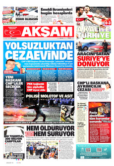 AKŞAM 24 Mart 2025 gazete manşeti