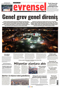 EVRENSEL 24 Mart 2025 gazete manşeti