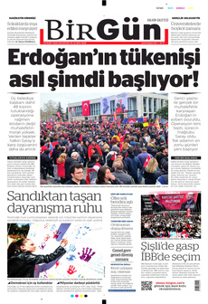 BİRGÜN 24 Mart 2025 gazete manşeti
