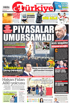 TÜRKİYE GAZETESİ 25 Mart 2025 gazete manşeti