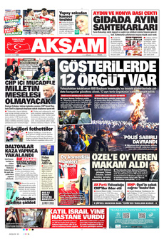 AKŞAM 25 Mart 2025 gazete manşeti