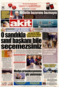 YENİ AKİT 25 Mart 2025 gazete manşeti