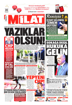MİLAT 25 Mart 2025 gazete manşeti