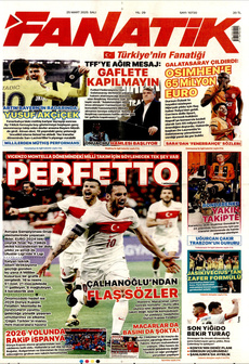 FANATİK 25 Mart 2025 gazete manşeti