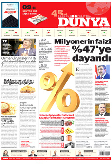 DÜNYA 25 Mart 2025 gazete manşeti