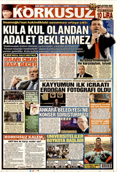 KORKUSUZ 25 Mart 2025 gazete manşeti