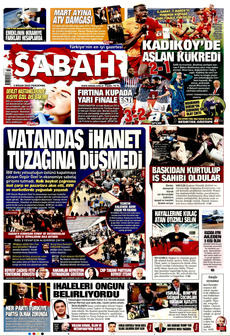 SABAH 3 Nisan 2025 gazete manşeti