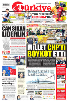 TÜRKİYE GAZETESİ 3 Nisan 2025 gazete manşeti