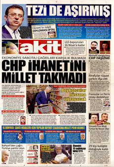 YENİ AKİT 3 Nisan 2025 gazete manşeti