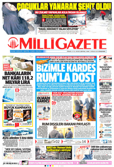 MİLLİ GAZETE 3 Nisan 2025 gazete manşeti