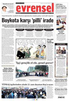 EVRENSEL 3 Nisan 2025 gazete manşeti
