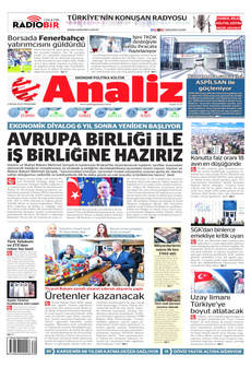 ANALİZ 3 Nisan 2025 gazete manşeti