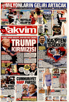 TAKVİM 8 Nisan 2025 gazete manşeti