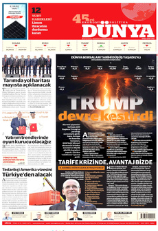 DÜNYA 8 Nisan 2025 gazete manşeti