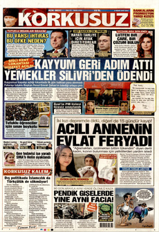 KORKUSUZ 8 Nisan 2025 gazete manşeti