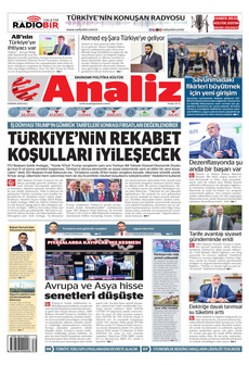 ANALİZ 8 Nisan 2025 gazete manşeti