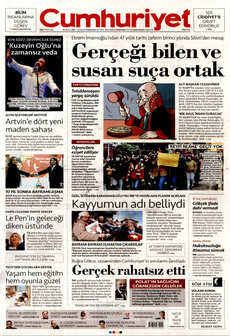 CUMHURİYET 1 Nisan 2025 gazete manşeti