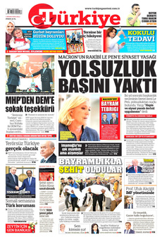 TÜRKİYE GAZETESİ 1 Nisan 2025 gazete manşeti