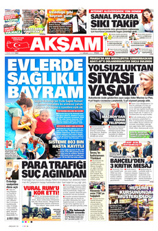 AKŞAM 1 Nisan 2025 gazete manşeti