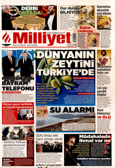 MİLLİYET 1 Nisan 2025 gazete manşeti
