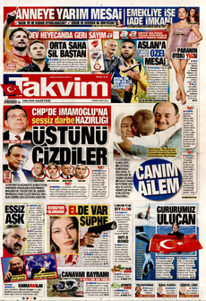 TAKVİM 1 Nisan 2025 gazete manşeti