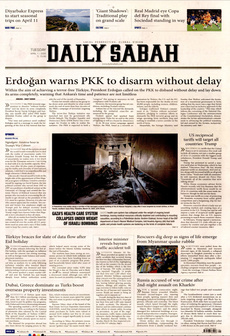 DAİLY SABAH 1 Nisan 2025 gazete manşeti