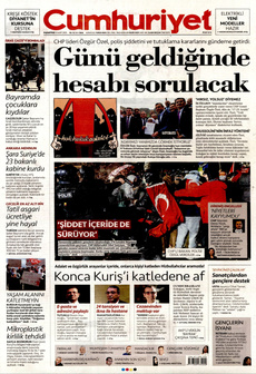 CUMHURİYET 31 Mart 2025 gazete manşeti