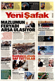 YENİ ŞAFAK 31 Mart 2025 gazete manşeti