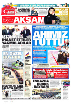 AKŞAM 31 Mart 2025 gazete manşeti