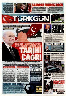 TÜRKGÜN 31 Mart 2025 gazete manşeti