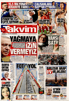 TAKVİM 31 Mart 2025 gazete manşeti