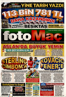 FOTOMAÇ 31 Mart 2025 gazete manşeti