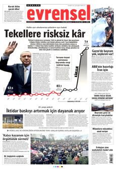 EVRENSEL 31 Mart 2025 gazete manşeti