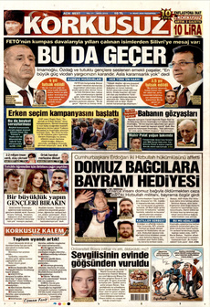 KORKUSUZ 31 Mart 2025 gazete manşeti