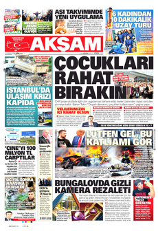 AKŞAM 15 Nisan 2025 gazete manşeti