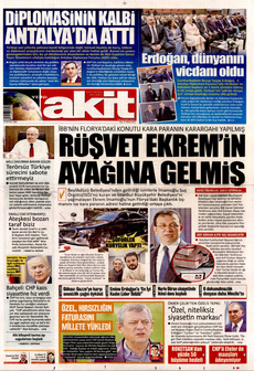 YENİ AKİT 15 Nisan 2025 gazete manşeti