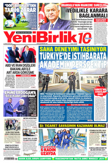 YENİBİRLİK 15 Nisan 2025 gazete manşeti