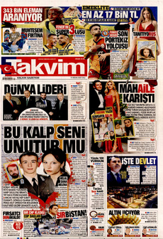 TAKVİM 15 Nisan 2025 gazete manşeti